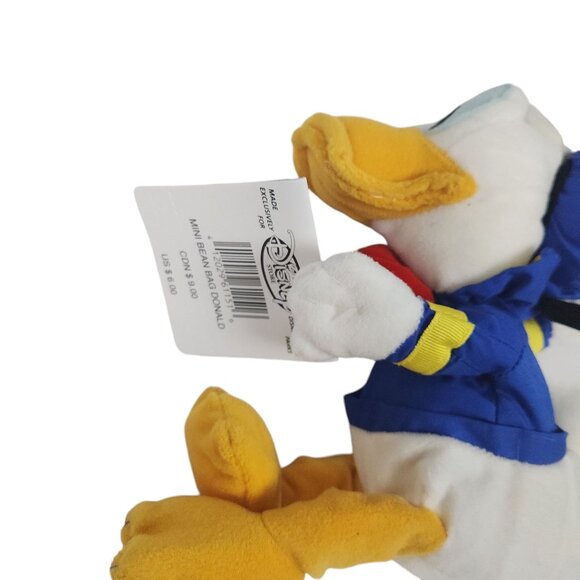 The Disney Store Donald Duck Mini Bean Bag Plush 9" NWT - Picture 7 of 8